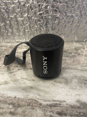 Sony Black Portable Bluetooth Mini Speaker with Carry Strap